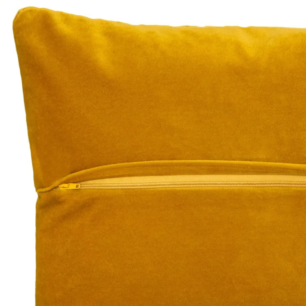 Atmosphera Coussin Velours Dolce Ocre 40X40Cm- Rideaux Occultants Et Coussins