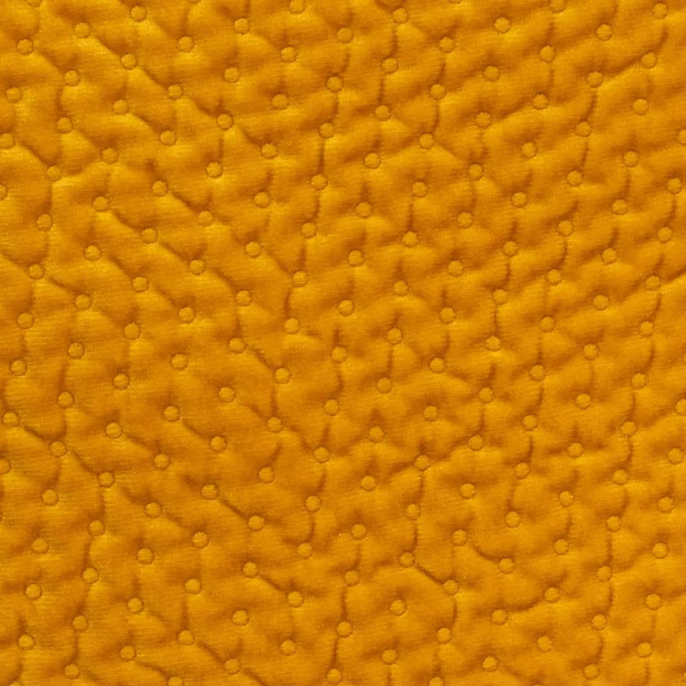 Atmosphera Coussin Velours Dolce Ocre 40X40Cm- Rideaux Occultants Et Coussins