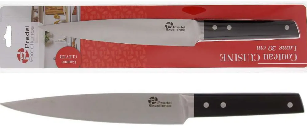 Preparation|* Couteau Cuisine Clever 20 Cm Manche 3 Rivets