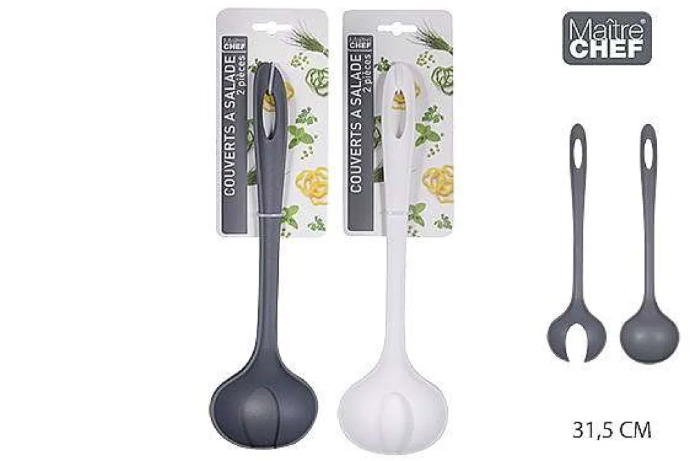 Salade Et Condiments|* Couverts Salade Plastique 2Pcs