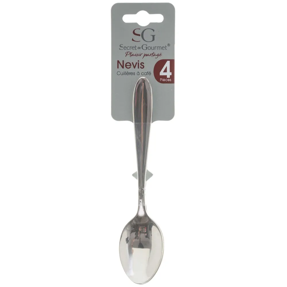Couverts|Secret de Gourmet Cuillere Cafe Inox X4 Nevis