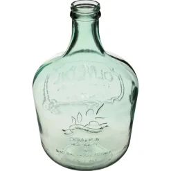 Atmosphera Dame Jeanne Verre Recycle Olive Transparent H.42Cm- Vases A Poser