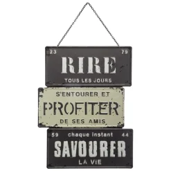 maxibazar Deco Metal Chaine Loft D.26X34Cm- Objets Decoratifs Muraux