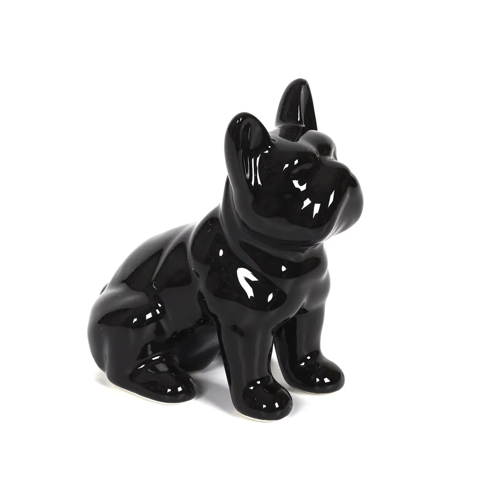 maxibazar Deco Mini Bulldog Ceramique 10Cm- Objets De Decoration