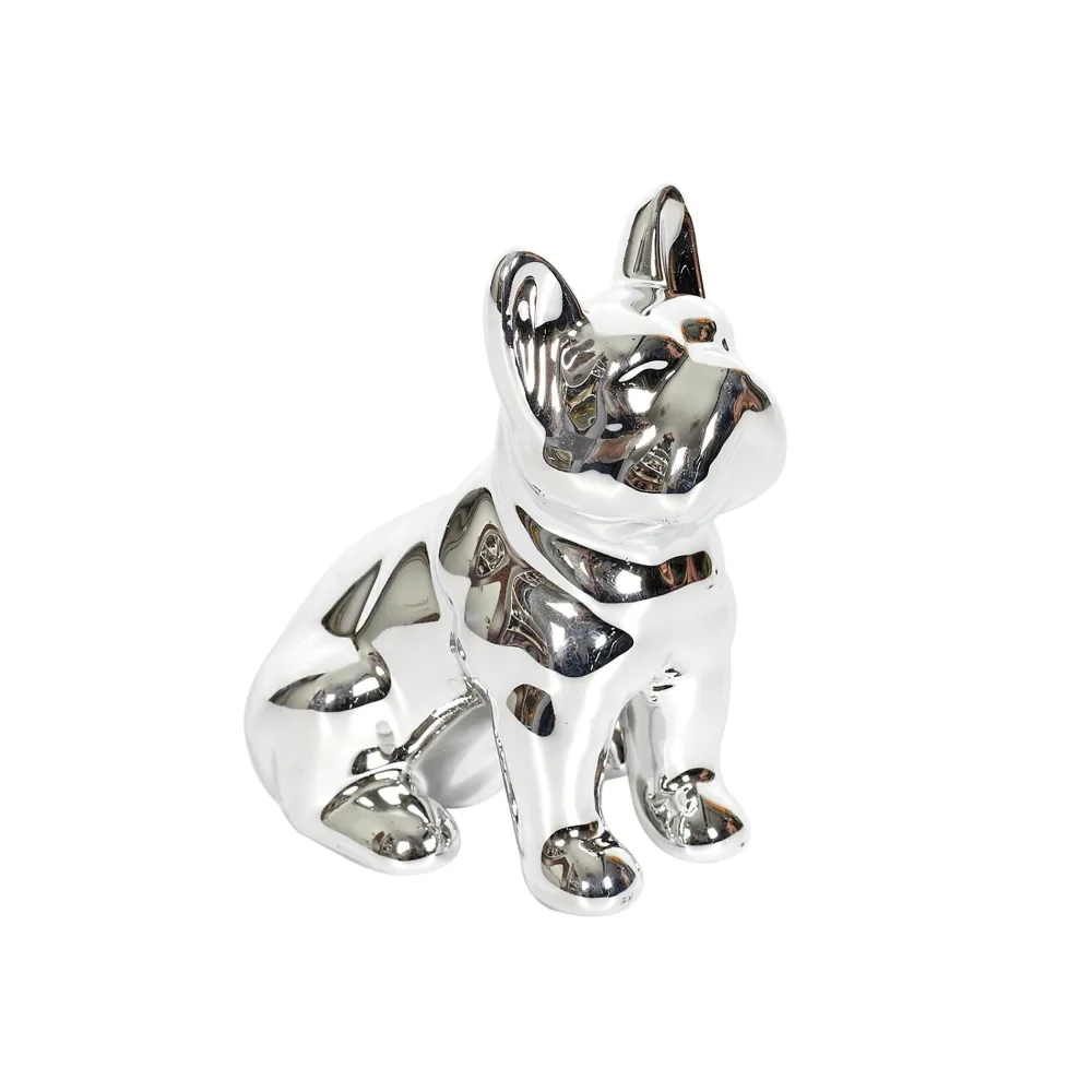 maxibazar Deco Mini Bulldog Ceramique 10Cm- Objets De Decoration