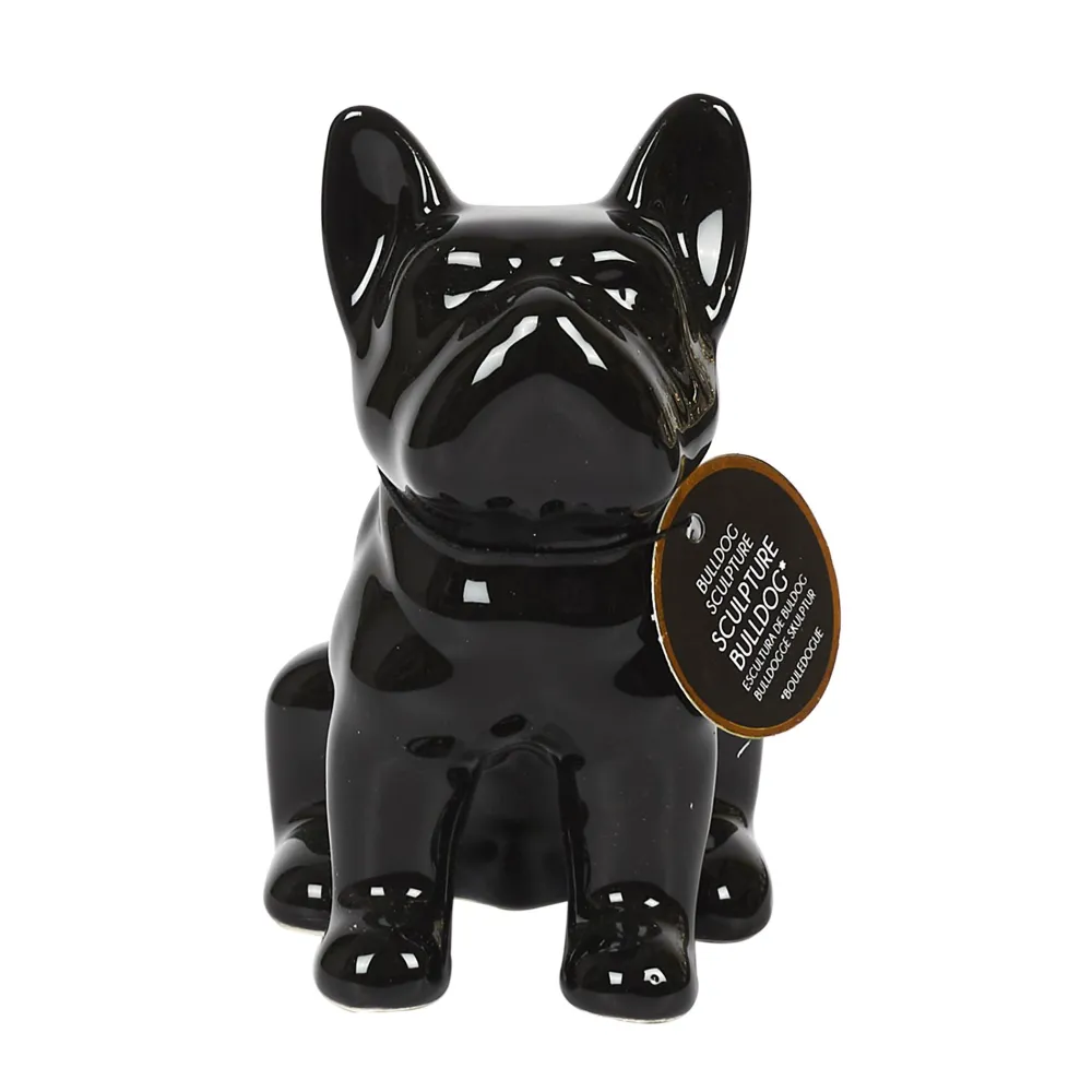 maxibazar Deco Mini Bulldog Ceramique 10Cm- Objets De Decoration