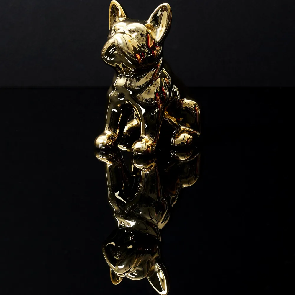 maxibazar Deco Mini Bulldog Ceramique 10Cm- Objets De Decoration