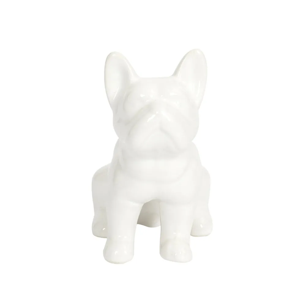 maxibazar Deco Mini Bulldog Ceramique 10Cm- Objets De Decoration