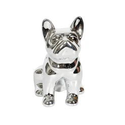 maxibazar Deco Mini Bulldog Ceramique 10Cm- Objets De Decoration