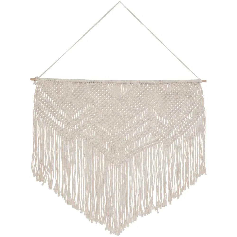maxibazar Deco Murale Macrame 110X110Cm- Objets Decoratifs Muraux