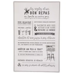 Atmosphera Deco Murale Metal Citation D.38X58Cm- Objets Decoratifs Muraux