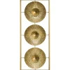 Atmosphera Deco Murale Metal Dore 25X61Cm- Plaques Murales