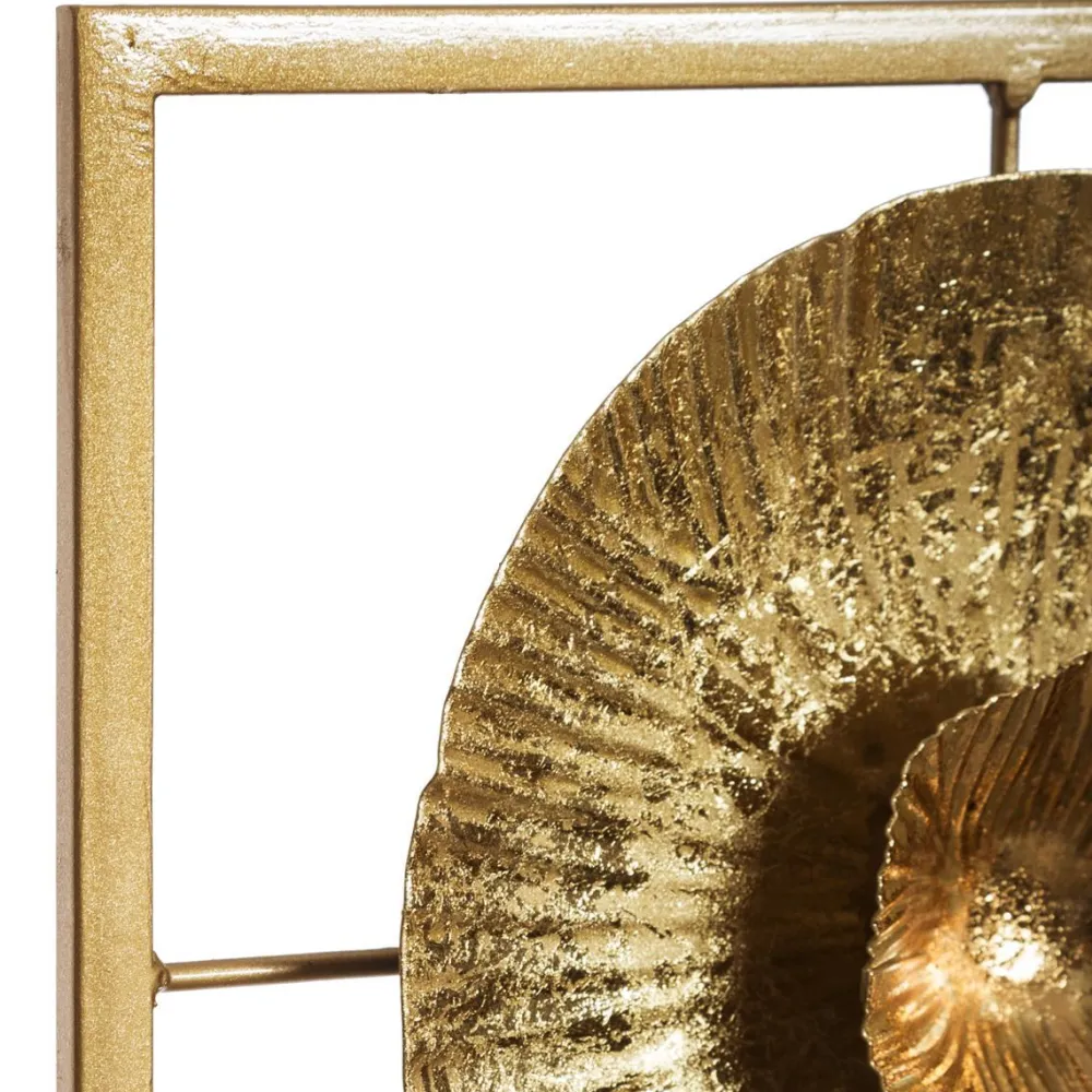 Atmosphera Deco Murale Metal Dore 25X61Cm- Plaques Murales