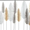 Atmosphera Deco Murale Metal Feuille 134X68Cm- Plaques Murales