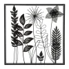 Atmosphera Deco Murale Metal Feuille 40X40Cm- Plaques Murales