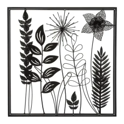 Atmosphera Deco Murale Metal Feuille 40X40Cm- Plaques Murales