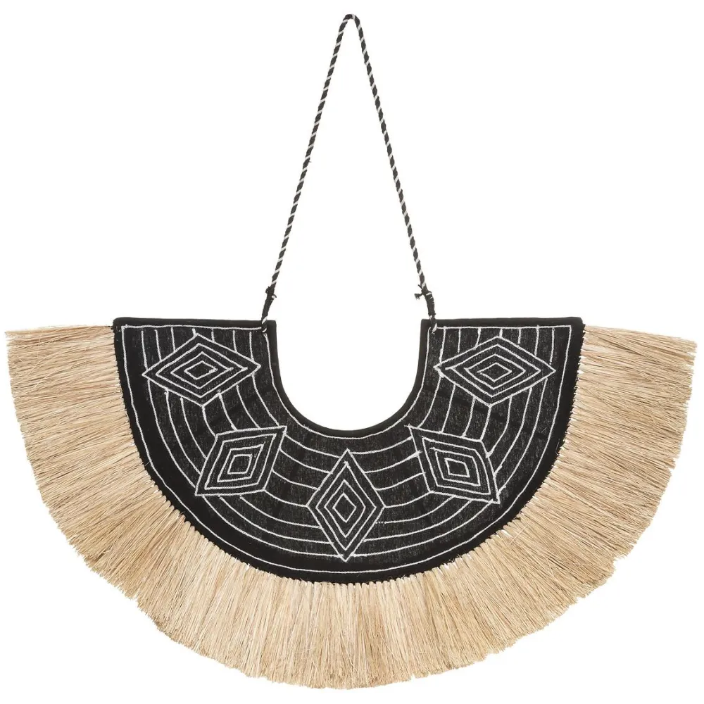 Atmosphera Deco Murale Raphia Oasis D.66X34Cm- Decoration Murale