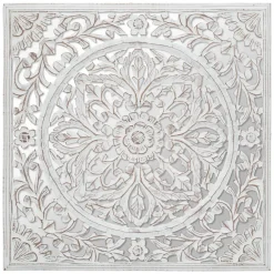 Atmosphera Deco Sculpte Miroir 58X58Cm- Decoration Murale
