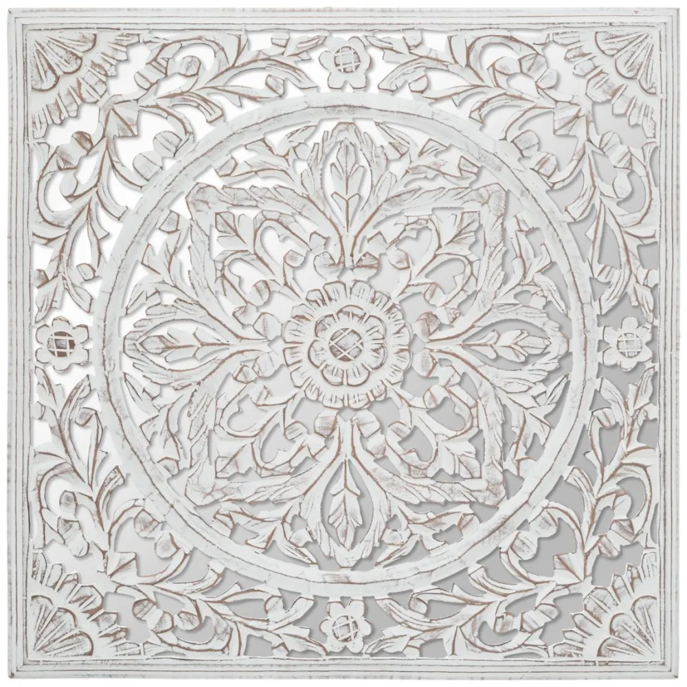 Atmosphera Deco Sculpte Miroir 58X58Cm- Decoration Murale