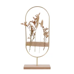 maxibazar Decoration A Poser Oval Fleurs Sechees H.35Cm- Objets De Decoration