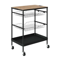 Organisation De La Cuisine|* Desserte 2 Paniers Metal Et Planche Amovible