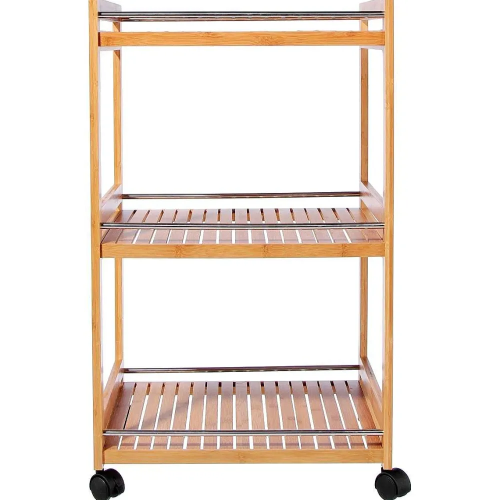 Five Dessertes>Desserte 3 Tablettes Bambou