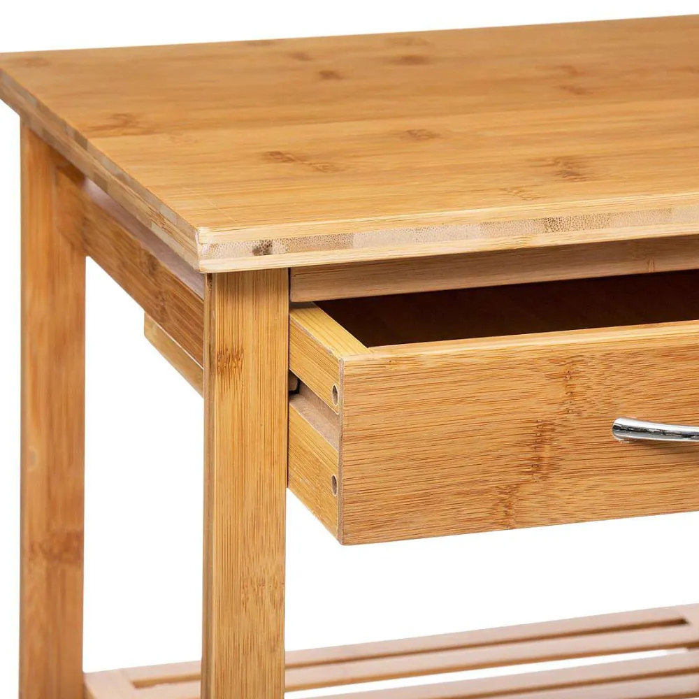 Five Dessertes>Desserte Bambou D.37X37X76Cm