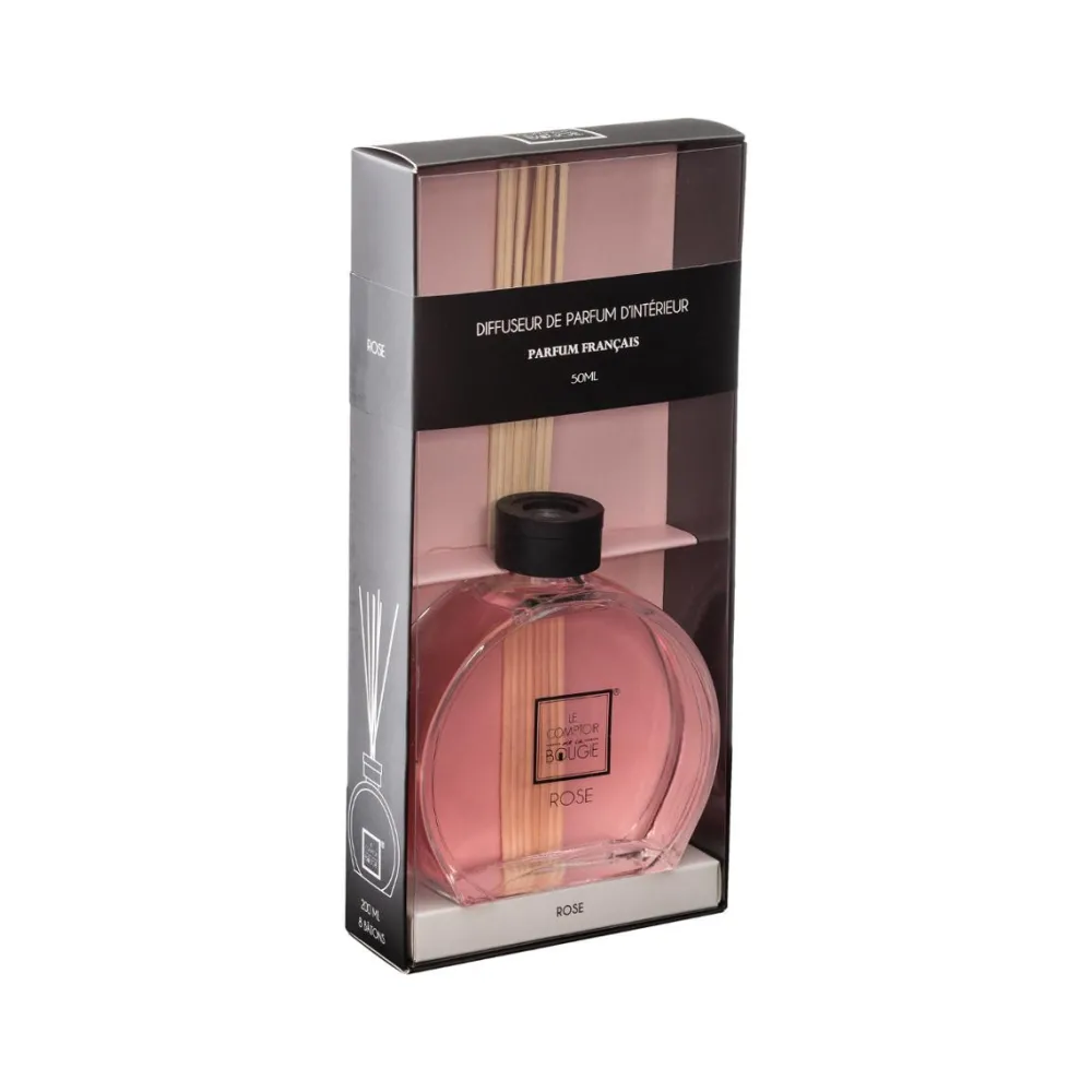 Atmosphera Diffuseur Parfume Rose Haly 50Ml Avec 6 Batons- Parfums D'Ambiance