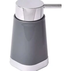 Accessoires De Salle De Bain|* Distributeur A Savon Base Chromee Gris