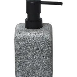 Accessoires De Salle De Bain|* Distributeur A Savon Carre Gris