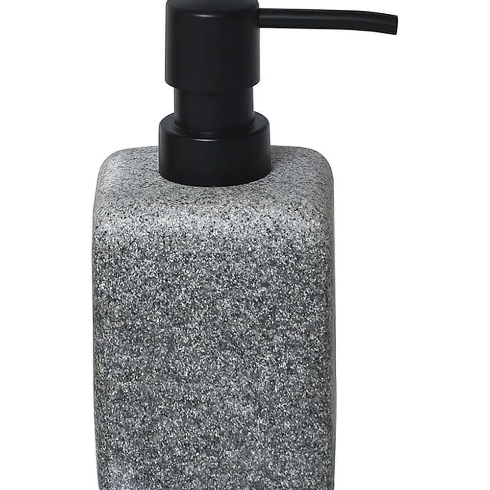 Accessoires De Salle De Bain|* Distributeur A Savon Carre Gris