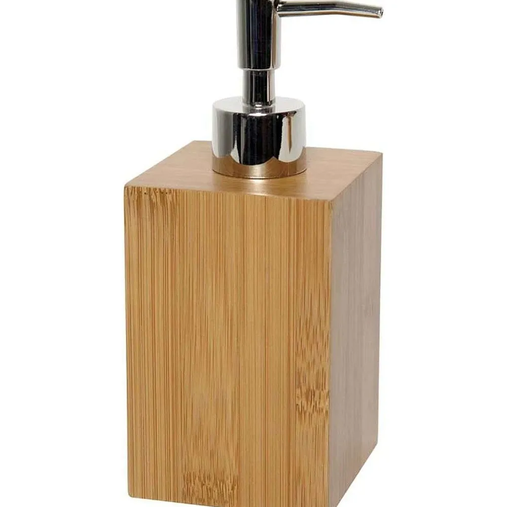 Accessoires De Salle De Bain|* Distributeur A Savon En Bambou Collection Bambou