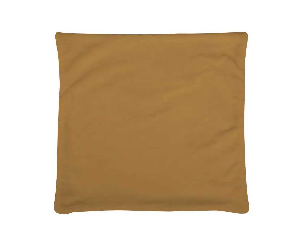 maxibazar Doudou Housse Coussin 40X40Cm Camel- Plaids
