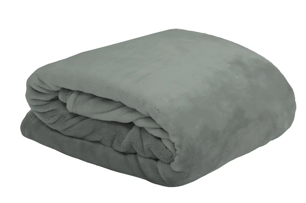 maxibazar Doudou Plaid 130X160Cm Kaki- Plaids