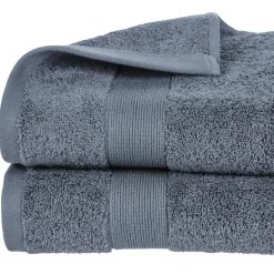 Atmosphera Drap Douche 450Gr Gris Fonce 70X130Cm- Eponge 450G