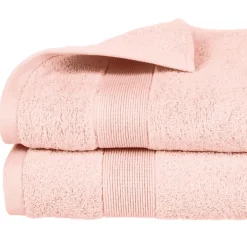 Atmosphera Drap Douche 450Gr Rose 70X130Cm- Eponge 450G
