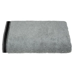 Atmosphera Drap Douche Joia 550Gr Gris Fonce 70X130Cm- Eponge 550G