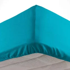 maxibazar Drap Housse 1 Personne 90X190Cm Lina Outremer- Draps Housse