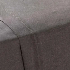 maxibazar Drap Plat 1 Personne 180X290Cm Actually Noisette- Draps Plat