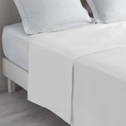 maxibazar Drap Plat 1 Personne 180X290Cm Lina Blanche- Draps Plat