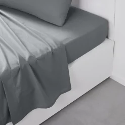 maxibazar Drap Plat 180X290Cm Acier- Draps Plat