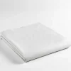 maxibazar Drap Plat 180X290Cm Uni 57 Fils Lina Blanc- Draps Plat