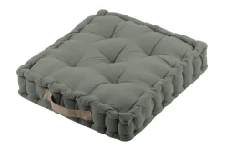maxibazar Duo Coussin 45X45X10 Kaki Lin- Matelas Et Coussins De Sol