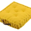 maxibazar Duo Coussin 45X45X10 Moutard Taupe- Matelas Et Coussins De Sol