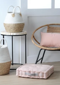 maxibazar Duo Coussin 45X45X10 Poudre Souris- Matelas Et Coussins De Sol