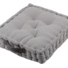 maxibazar Duo Coussin 45X45X10 Souris Gris 170G- Matelas Et Coussins De Sol