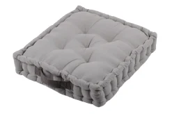 maxibazar Duo Coussin 45X45X10 Souris Gris 170G- Matelas Et Coussins De Sol