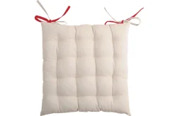 maxibazar Duo Galette 16Pts 40X40 Rouge Lin- Galettes De Chaise