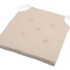 maxibazar Duo Galette Velcro 38X38X4 Lin- Galettes De Chaise