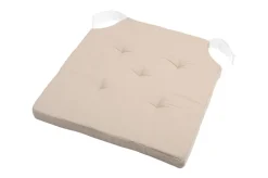 maxibazar Duo Galette Velcro 38X38X4 Lin- Galettes De Chaise